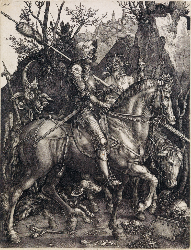 JOHANNES WIERICX (after Dürer) Knight, Death and the Devil